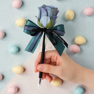 블룸 파란 장미 볼펜 블룸 파란 장미 볼펜