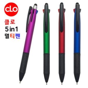 클로 5in1멀티터치펜 (3색펜+샤프+터치펜) 클로 5in1멀티터치펜 (3색펜+샤프+터치펜)