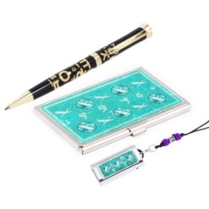 한글볼펜+청자상감운학문 자개명함케이스+자개USB 3종세트 외국인선물 전통기념품 한글볼펜+청자상감운학문 자개명함케이스+자개USB 3종세트 외국인선물 전통기념품