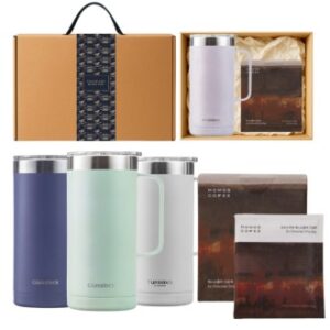 글라스락 플레인 머그 텀블러 500ml + 모모스커피 드립백(7개입) 손잡이 고급띠지 기프트박스 선물세트 글라스락 플레인 머그 텀블러 500ml + 모모스커피 드립백(7개입) 손잡이 고급띠지 기프트박스 선물세트