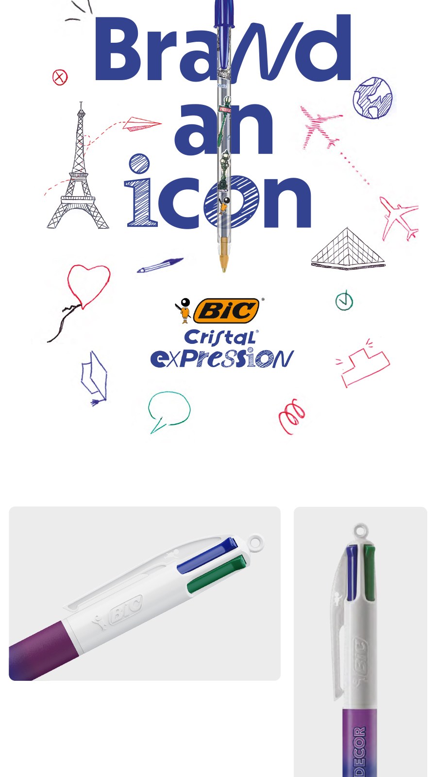 프랑스 볼펜 BIC® 4 Colours® 레인보우 상세 이미지