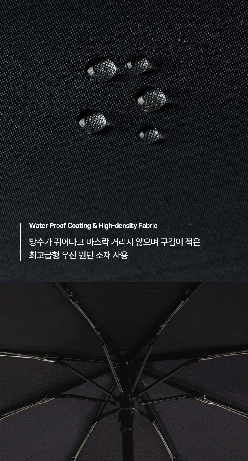 아쿠아시티 베이직 3단자동암막코팅우양산(UV차단) 상세 이미지